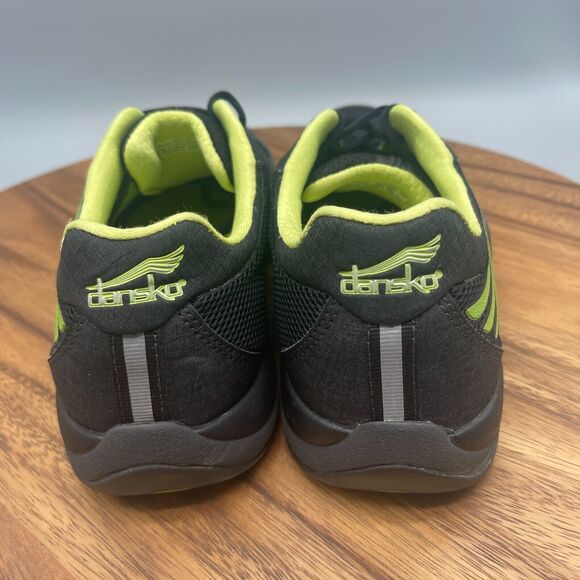 Dansko Comfort Shoes Womens Size 6.5 / 37 Black Green Trainers Comfort Walking - Picture 4 of 8